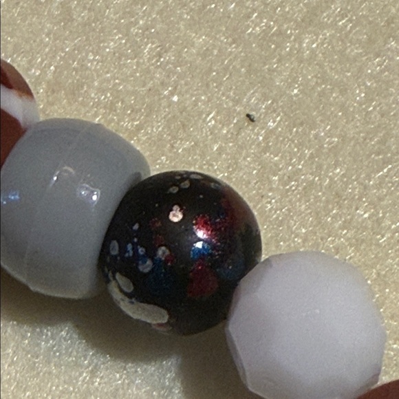 Football Charm Beaded Bracelet - Picture 2 of 6